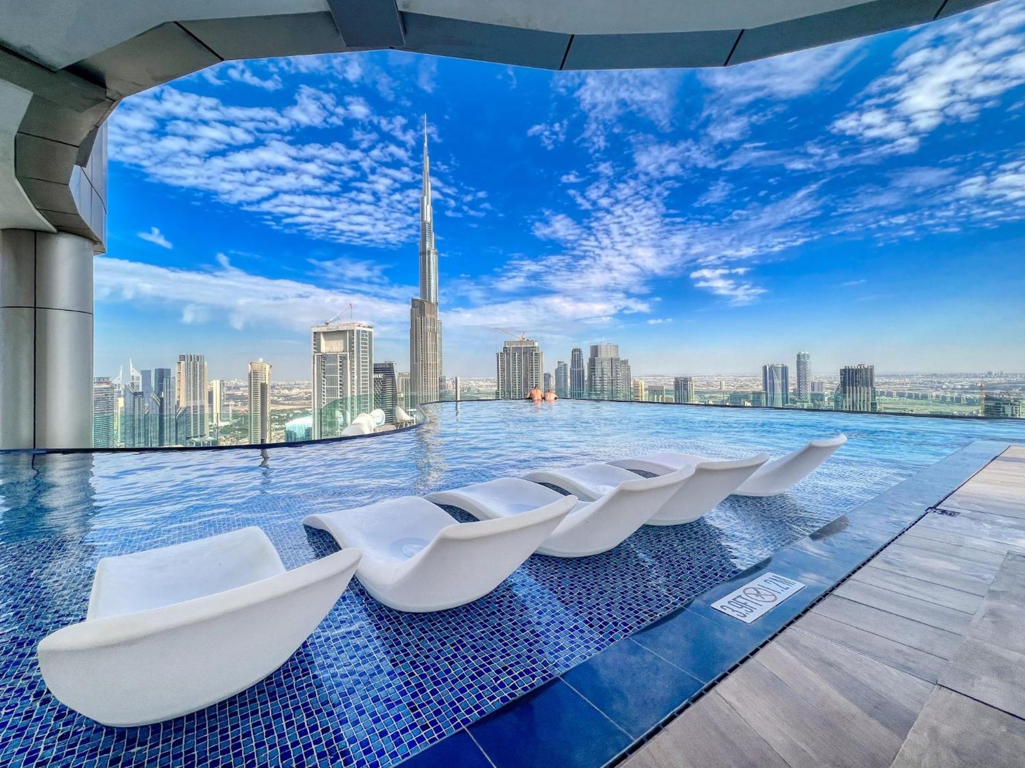 Highest Infinity Pool In Downtown Dubai Apartman Kültér fotó
