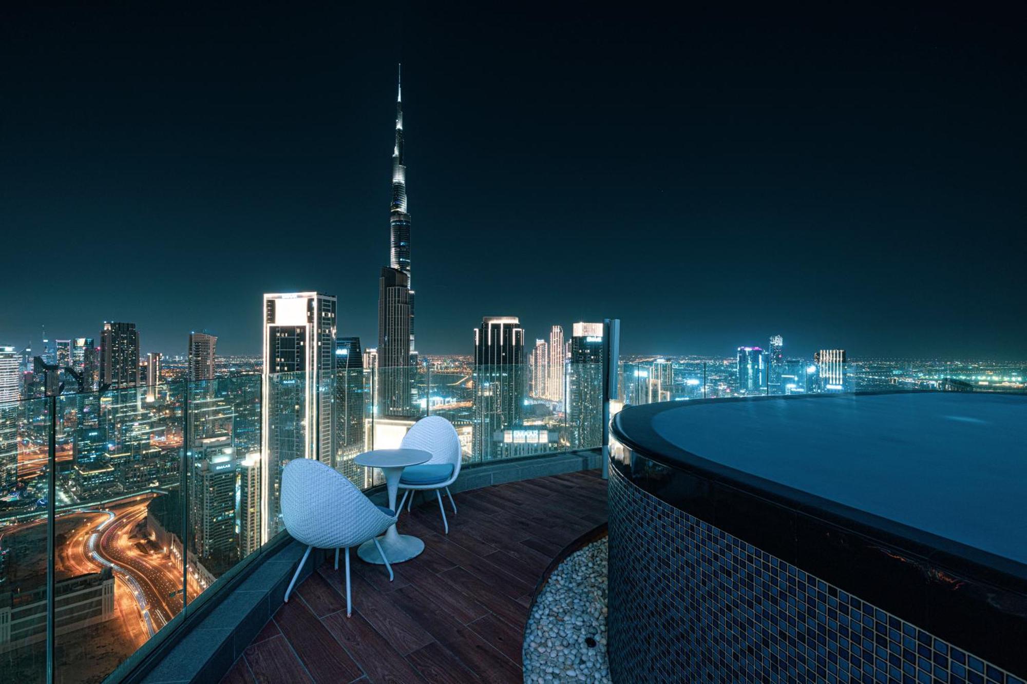 Highest Infinity Pool In Downtown Dubai Apartman Kültér fotó